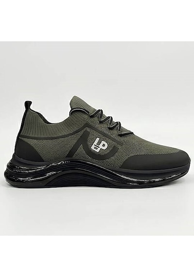 Daytex 1112 Erkek Siyah Triko Knit İthal Taban Sneaker Haki