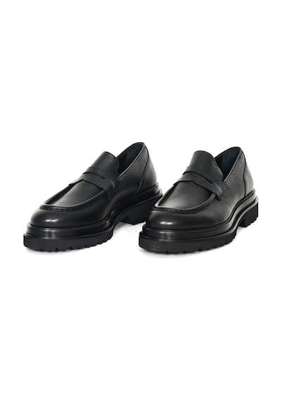 Hakiki Floter Deri Eva Taban Loafer Model Erkek Ayakkabı - Tuna 3420 Siyah