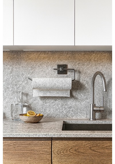 Yapışkanlı Gümüş Rulo Havluluk Peçetelik Gümüş Metal Diğer