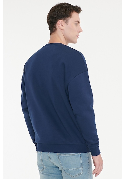 AC&Co / Altınyıldız Classics Erkek Lacı Oversize Fit Bol Kesim Pamuklu İçi Polarlı Bisiklet Yaka Sweatshirt Lacivert AC&Co / Altınyıldız Classics Erkek Lacı Oversize Fit Bol Kesim Pamuklu İçi Polarlı Bisiklet Yaka Sweatshirt Lacivert