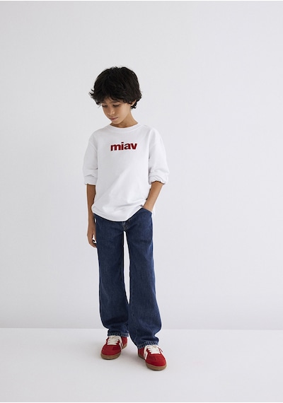 Mavi - Miav Baskılı Beyaz Sweatshirt 6610031-602 Beyaz
