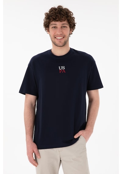 U.S. Polo Assn. Erkek Comfort Fit Bisiklet Yaka Lacivert Tişört 50306450-VR033
