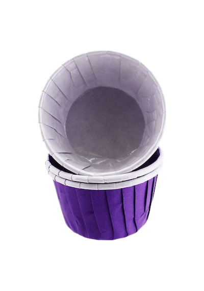Cupcake Kalıbı Orta Boy Düz Renk 50x39 Mm 50 Adet Mor