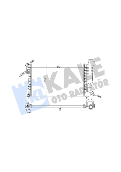 Kale 351810 Motor Su Radyatörü - Citroen Xsara 1997-2000 1.8 Manuel Şanz. 133045 - 1330c7 - 1331cs - 1331ac - 1331ae - 1331ak - 1331al - 1331tx - 9633070580
