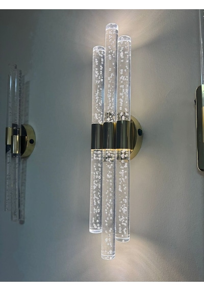 Bhbackhome Bubbletrio Şık Ve Zarif Modern Led Duvar Aplik 51 Cm Gold Elektrikli Gold Elektrikli
