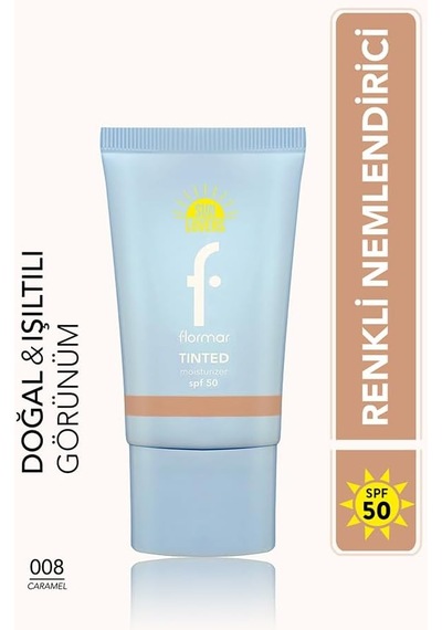Sun Lovers Nemlendirici Etkili &amp Doğal Bitişli Renkli Güneş Koruyucu Spf50-008 Caramel