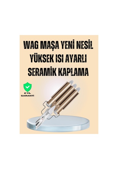 Ayarlanabilir Isılı Bukle Saç Maşası Düz Renk