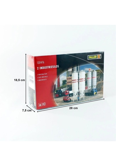 1/87 Endüstriyel Silo 2 Adet Maketi, Faller 130476