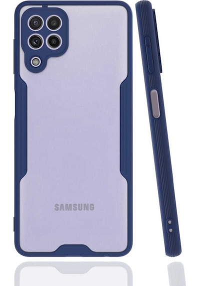 Galaxy M32 Kılıf Kamera Korumalı Arkası Şeffaf Silikon