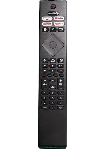 WEKO KL Philips Uyumlu AMBILIGHT NETFLIX-PRIME VIDEO-YOUTUBE-RAKUTEN TV TUŞLU LED TV KUMANDASI