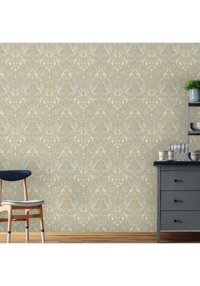 Ephes 1002-2 Damask Büyük, Simli Duvar Kağıdı 10m²
