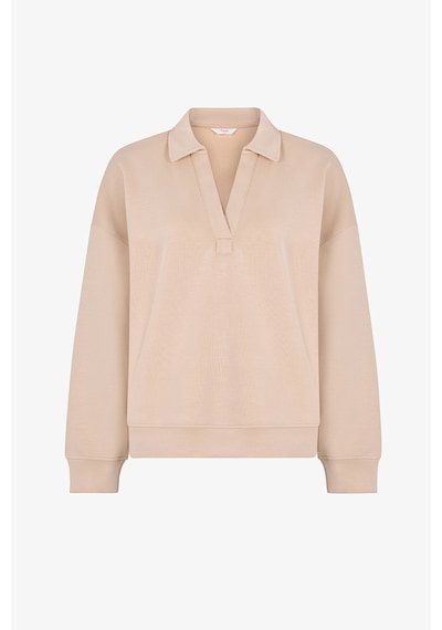 Penti Bej Polo Yaka Modal Sweatshirt