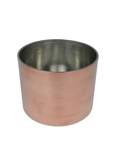 El Yapımı Bakır Sütlaç Ve Sufle Kabı, Modern Tasarım, 8x6 Cm, 1.5 Mm Kalınlık Diğer
