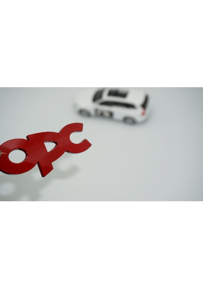 Dk Tuning Opel Opc Bagaj Kırmızı Abs Logo Amblem Arma -