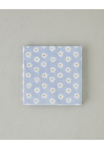 English Home Spring Daisies Kağıt 20'li Kağıt Peçete 33x33 Cm Mavi
