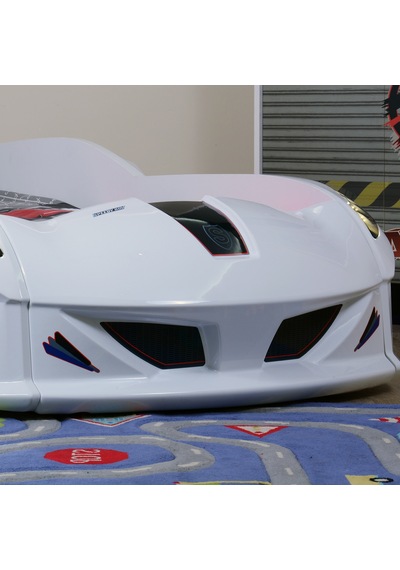 Arabalı Yatak, Jaguar Koltuklu Full Ledli Arabalı Yatak - Beyaz 1 Adet Comfort Yatak Arabalı Yatak, Jaguar Koltuklu Full Ledli Arabalı Yatak - Beyaz 1 Adet Comfort Yatak