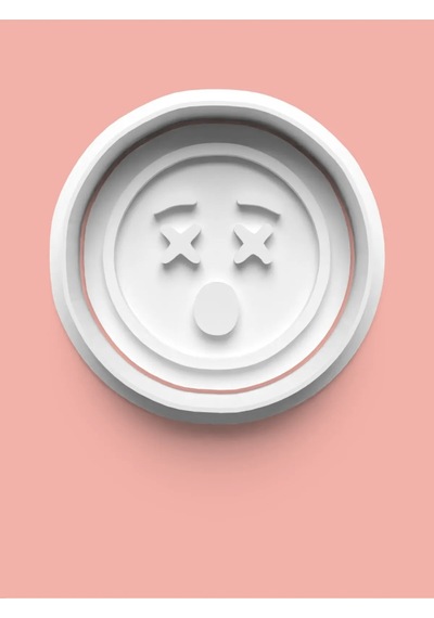 Emoji Surat İfadesi Kurabiye Kalıbı Ve Şeker Hamuru Kalıbı 0017-6