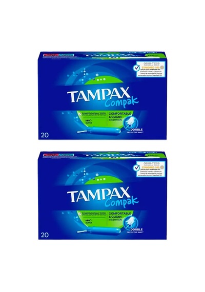 5 Adet Tampax Compak Süper Aplikatörlü Tampon 68595176