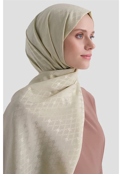 Armine Elegance Pamuk - İpek Şal P3001 Açık Vizon