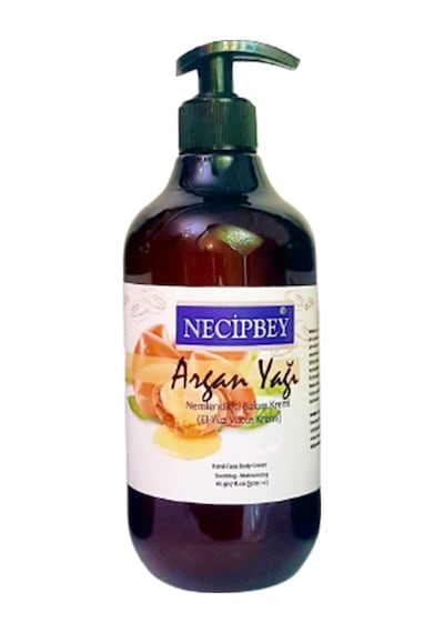 Necipbey Argan Yağlı Nemlendirici Bakım Kremi 500 ML