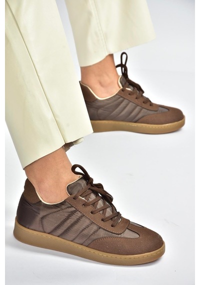 Fox Shoes V820104404 Kahverengi Kumaş Spor Ayakkabı Sneakers Kahverengi