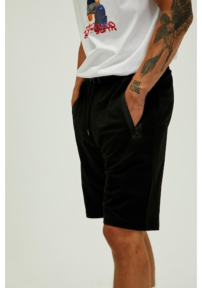 Bad Bear Erkek Şort Miles Sweatshort-23329 Siyah