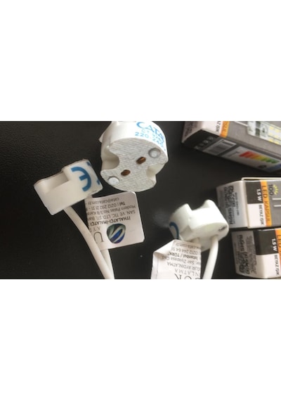 10 Adet Cata Ct9262 G4 Duy İğne Bacak İnce Bacak Ampul Duyu 12X50