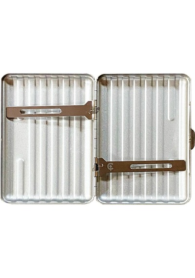 Cool Bavul Desen Metal Kısa Sgara Tabakası 12li Satin Krom