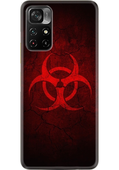 Xiaomi Poco M4 Pro Kılıf Silikon Desen Virus 1654