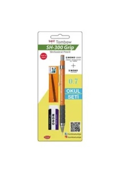 Tombow Sh-300 Grip Versatil Kalem Seti 0,7 Turuncu Çok Renkli