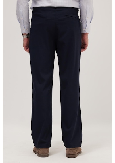 Tudors Erkek Regular Fit Klasik Kesim Normal Bel Geniş Paça Lacivert Pantolon-40340 Lacivert