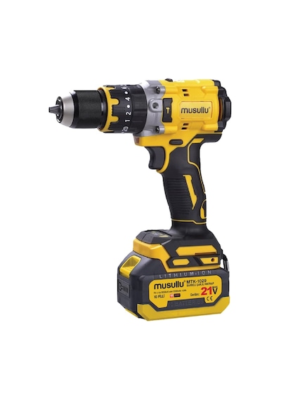 Musullu Mtk-1029 21 V 580 W 120 Nm Darbeli Şarjlı Matkap