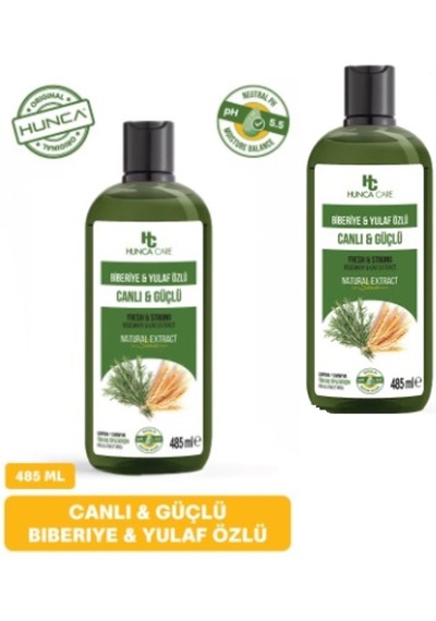 Biberiye & Yulaf Özlü Şampuan, Saç Dökülmesine Karşı Yardımcı 485 Ml 2 Li Set Tüm Saç Tipleri