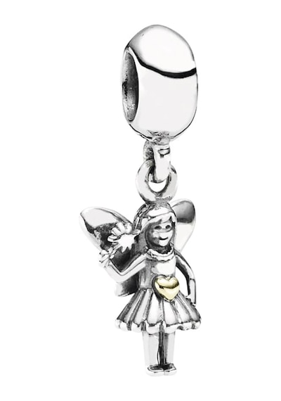 Nur Silver Sallantılı Gümüş Melek Gümüş Charm Nur-bl12483
