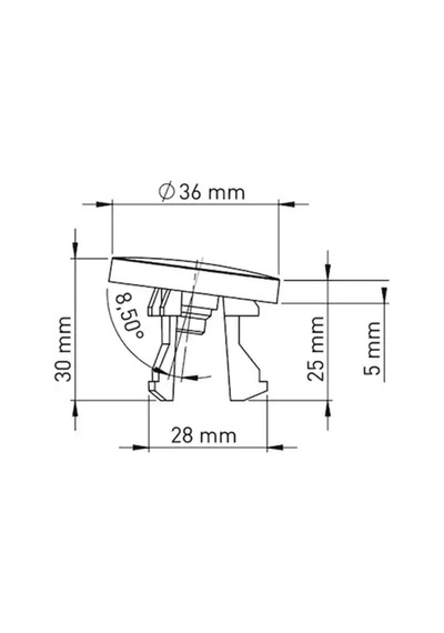 Yt315 Üniversal Seramik Lavabo Su Taşma Delik Yüzüğü Mat Siyah Diğer