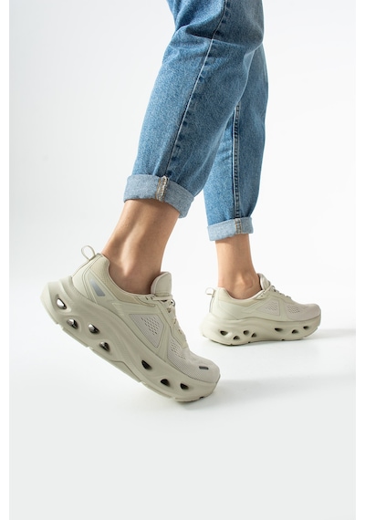 Stato Kadın Sneakers Ayakkabı Bej Triko