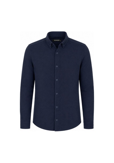 Classics Men Plus Barkod Uzun Kol Slim Fit Erkek Gömlek - 7579 Lacivert