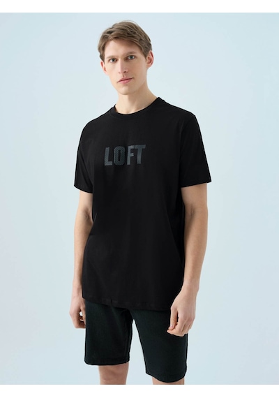 Loft Siyah Erkek T-shirt Lf2038461 Siyah