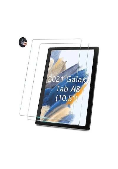 Samsung Galaxy Tab A8 10.5 2021 Sm-x200 Uyumlu Kedi Kılıf Çocuk Kılıfı Askılı Standlı 3'lü Set Kılıf