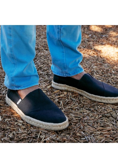 Espadril / Keten Erkek 10019875 Toms Alpargata Rope 2.0 Espadrille Black Siyah