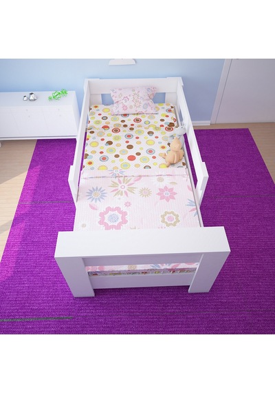 Herseycik Ninnimo Montessori Mdf Karyola Beyaz Y25 - 90X190 Yatak Uyumlu Beyaz
