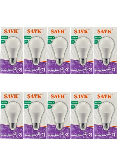 Şavk 12w 4000k Günışığı E27 Duylu Led Ampul 10 Adet