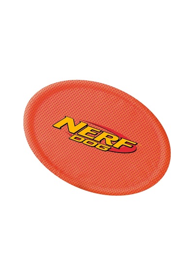 Nerf Dog Naylon Flyer Köpek Oyuncağı, Frizbi, 23 Cm Çap, Orta/büyük Irklar, İki Paket, Turuncu Ve Kırmızı