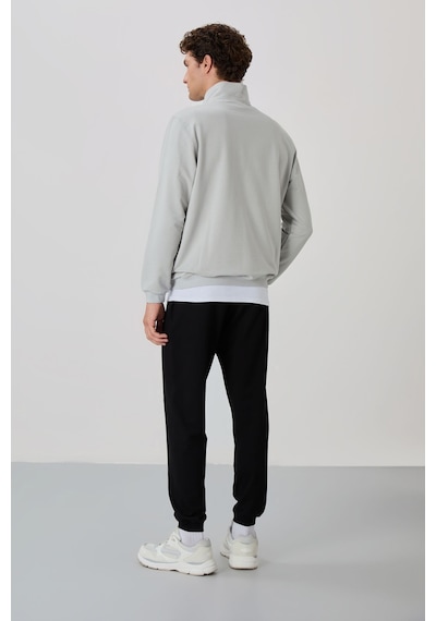 Tommy Life Herbert Taş - Siyah Dik Yaka Eşofman Takım - 85233 Taş Rengi Taş
