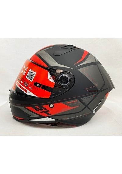 Mt Kask Revenge 2 Hatax B5 Mat Şeffaf Vizörlü V14b Kırmızı