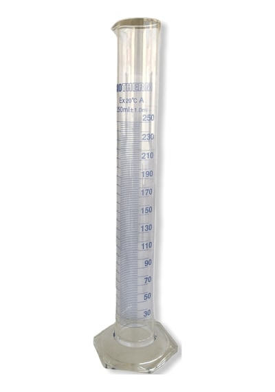 İsotherm Mezür Cam Altıgen Taban 250 Ml