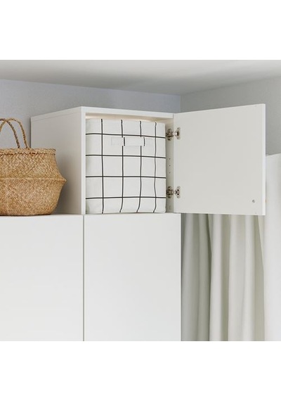Ikea Lastare Kapaklı Gardırop Yükseltme Ünitesi, Beyaz, 40x42x36 Cm