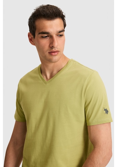 U.s. Polo Assn. Erkek Çağla Tişört Basic 50326944-vr016 Cagla