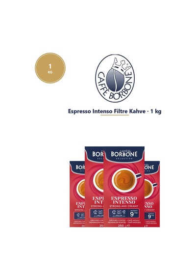 Caffe Borbone Intenso Filtre Kahve 4lü Stok 4x250 Gr 1 Kg Aylık Güçlü Filtre Stoğu
