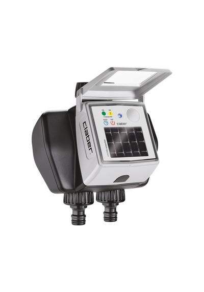 Claber 8498 Dual Myaquasolar, 2 Çıkışlı Otomatik Tımer-sulama Zamanlayıcısı